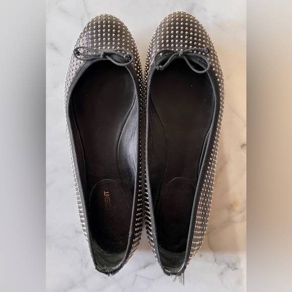 Yves Saint Laurent Shoes - Yves Saint Laurent black studded ballet flats. Size 8.5